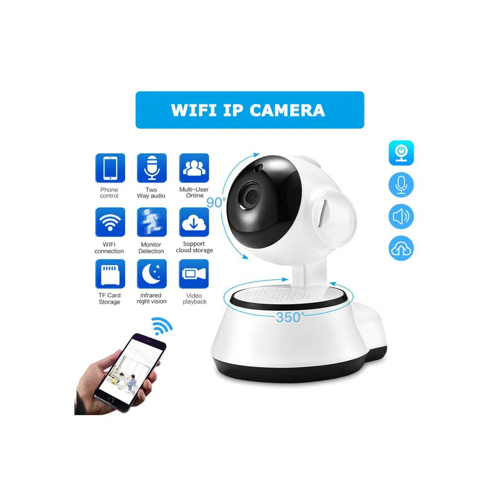 WiFi IP Camera V380 IP Camera 360 Degree CCTV Camera a Wireless Mini CC Camera IP Webcam