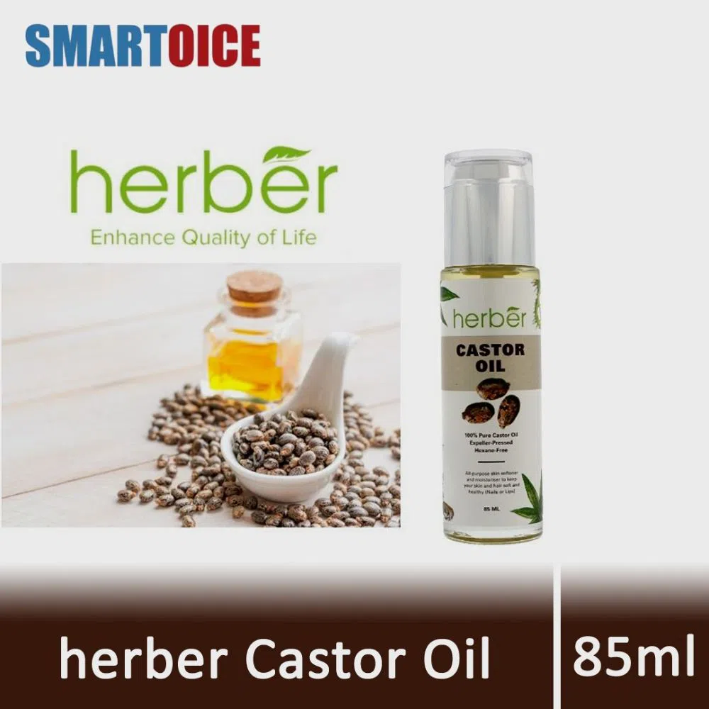 Castor Oil 100% Pure Nourishes dry skin (Singapore) - 85ml 