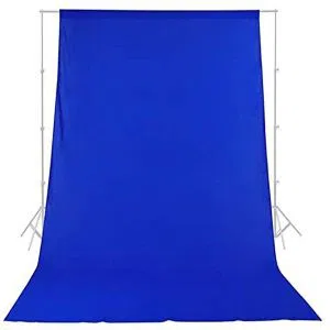 BACKDROP BACKGROUND 8X12 FT FOR STUDIO - CAMERA ACCESSORY BLUE