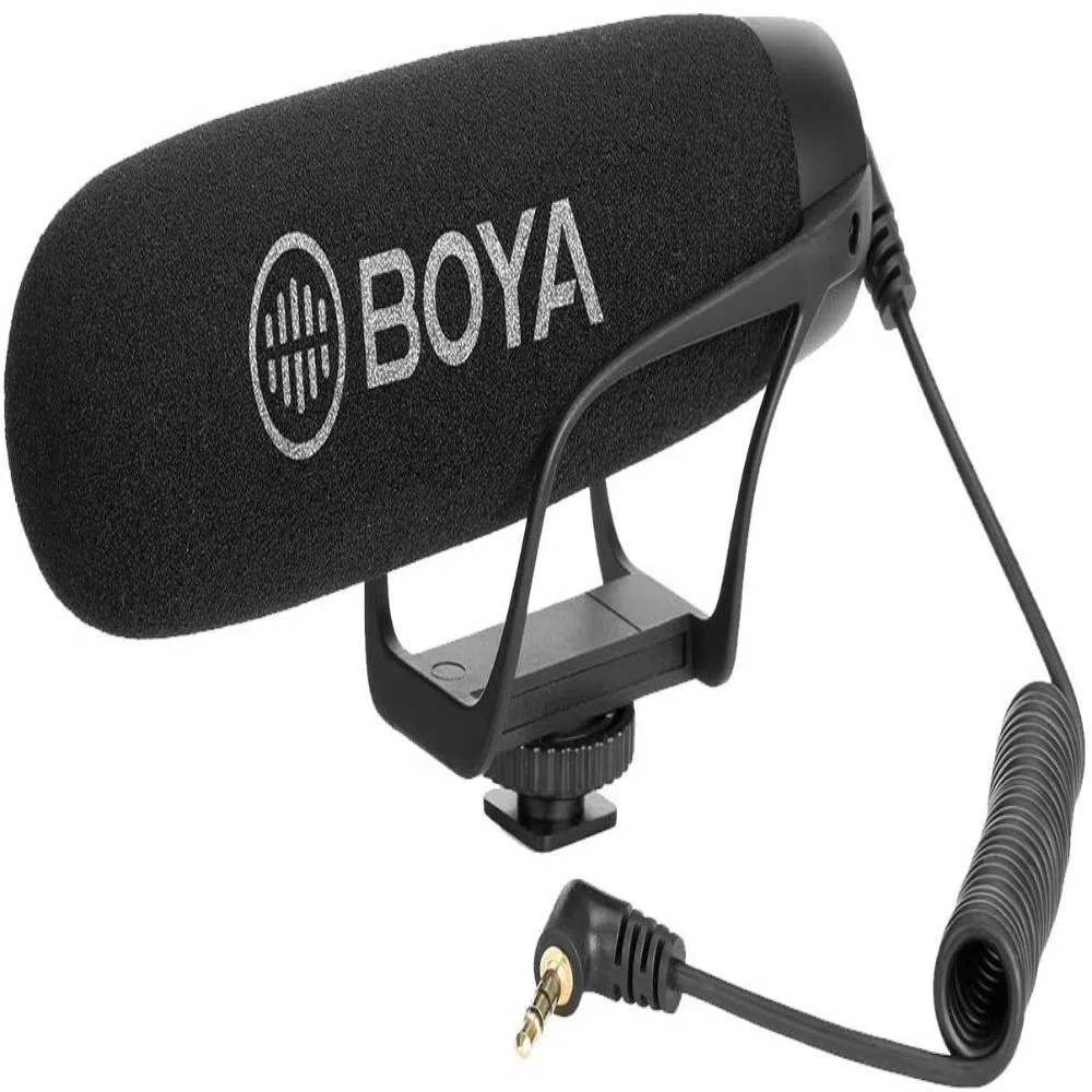 BOYA BY-BM2021 Super Cardiod Shotgun Microphone for iPhone Android Smartphone Tablet SLR Camera Camcorder PC Video Recording Mic