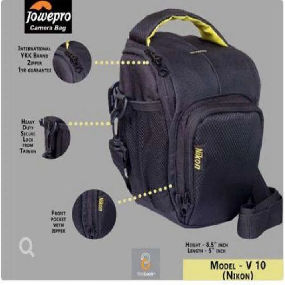 Nikon-V10 - DSLR Camera Bag - Black & Gray