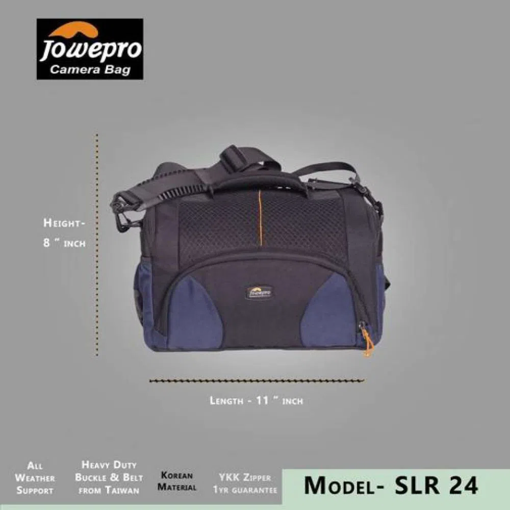 SLR - 24 - DSLR Camera Bag - Black and Blue