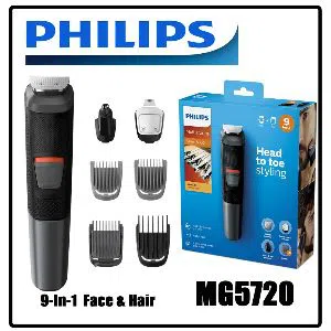 Philips MG5720/15 Series-5000 Multigroom 9-in-1 Face, Hair & Nose Trimmer