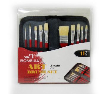 BOMEIJIA Art Brush Sets Watercolor Oil Painting, Acrylic Artist Paint Brushes Set 11 pcs