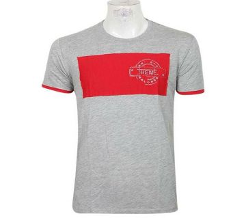 Red and Ash PK Short Sleeve T-shirt for Men
