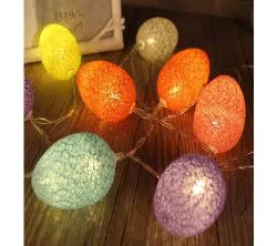 5M Led Cotton Egg Ball Garland Lights String Christmas Xmas Outdoor Holiday Wedding Party Baby Bed Fairy Lights Decoration Noel