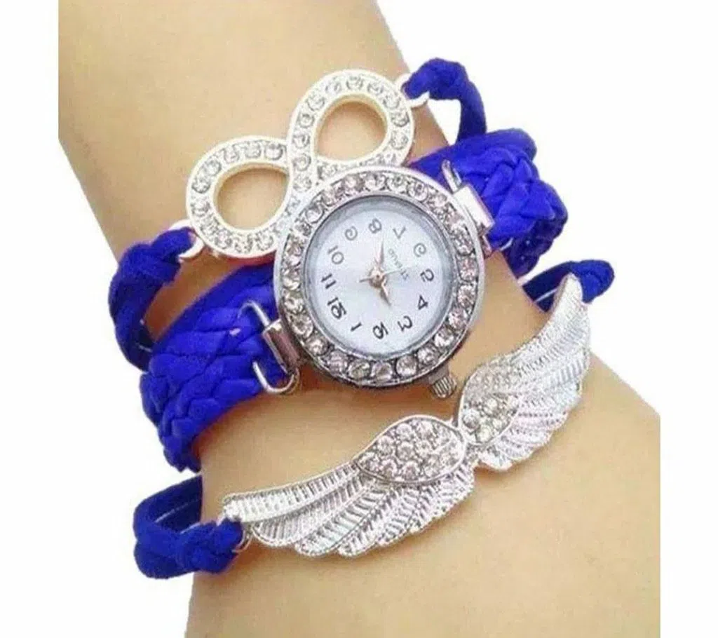 Ladies Bracelet Watch-Blue And Silver