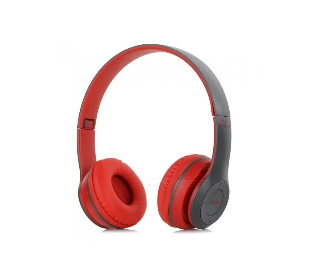P47 - Wireless Bluetooth Headphone -red