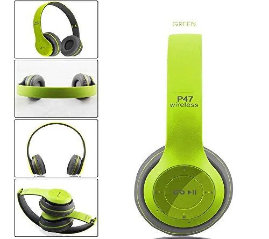 P47 - Wireless Bluetooth Headphone -green