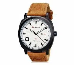 CURREN Analog Wrist Watch - Brown and White (Copy)