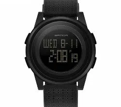 SANDA 337 Ultra-thin 9mm Sport Watch Men  LED Digital Wrist  Watch for Male