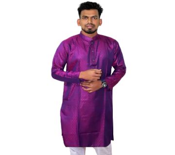 Stylish Semi Long Cotton Panjabi for Men (Eid Offer)