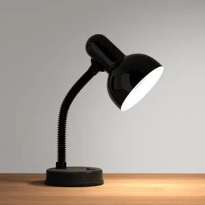 Simple Design Flexible Electric Desk - Table Lamp Stand - Black