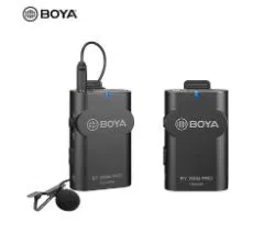 BOYA BY-WM4 Pro Wireless Microphone for DSLR Camera Phones System Transmitters Dual Channel Lavalier lapel Microphone Mic