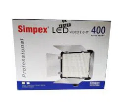 Simpex 400 LED professional Video Extra bright Dual LED white and warm white with Battery and Charger