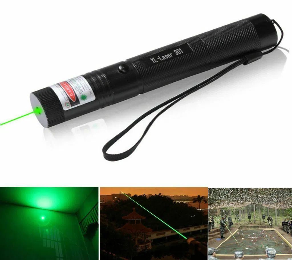 2 in 1 (RED+GREEN) Rechargeable Laser Pointer(Laser light) Adjustable Focus