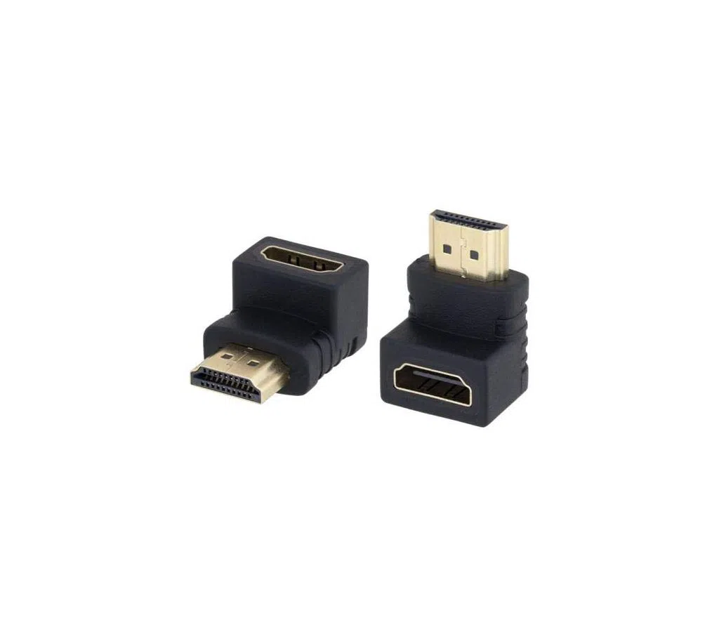 HDMI 90 degree L shaped Extender Connector Cable Male to Female Converter Adapter