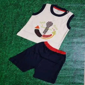 Dress For Baby Boy Half-Sleeve T-shirt with Pant
