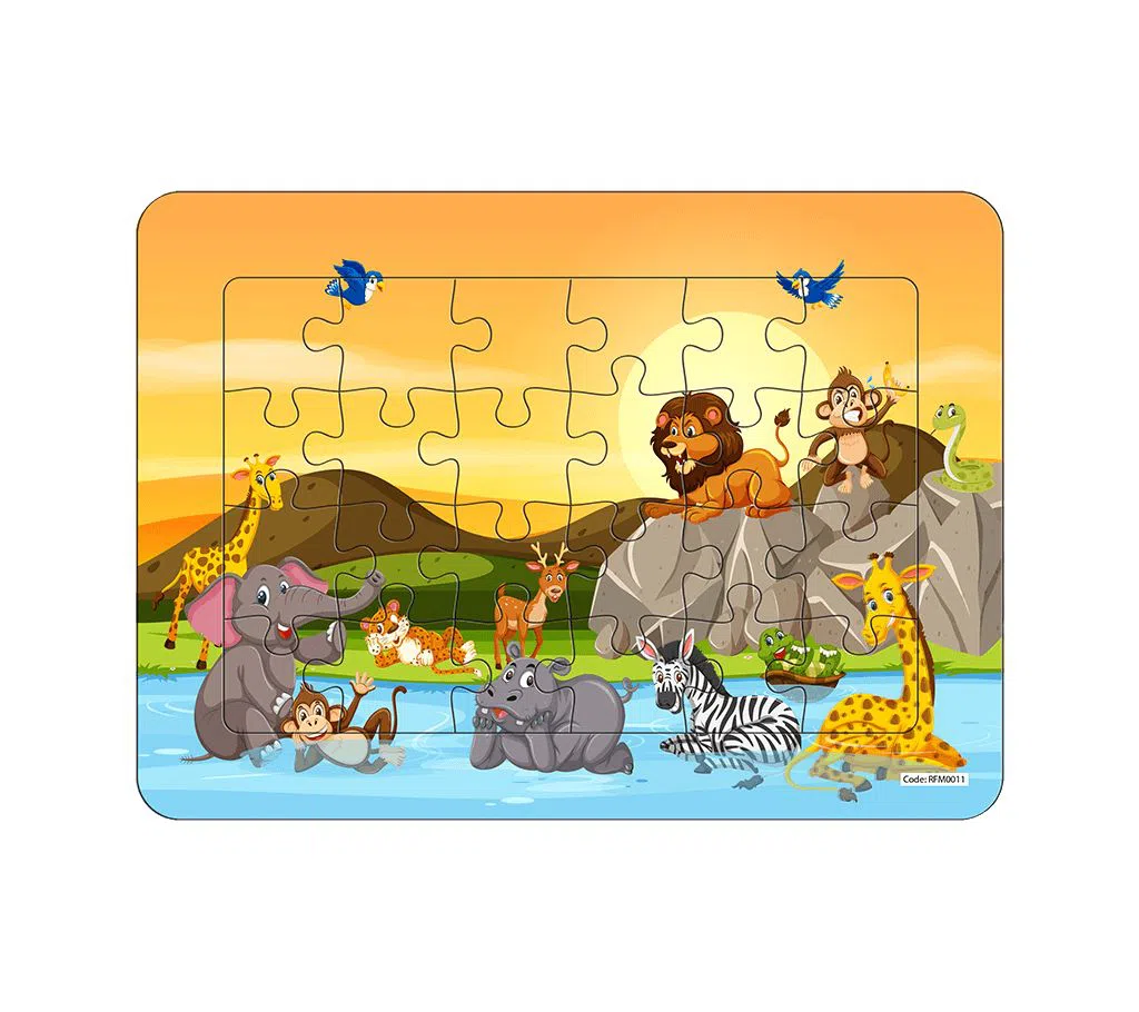 Jungle Series-4 Duplex Board Jigsaw Puzzle
