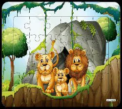 Jungle Series-2 Duplex Board Jigsaw Puzzle