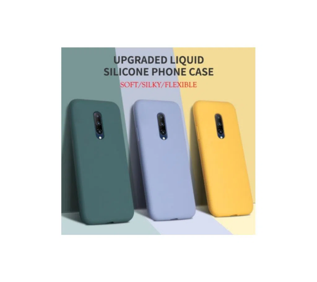 Case Liquid Silicone Full Protection Cover For Oneplus 7