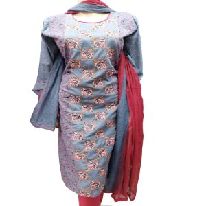 Womens Stylish Banaroshi Peshoyari Cotton Three Piece