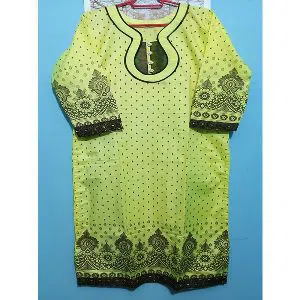 Stitched Embroidery and Screen Print Kameez for Women (one Piece)