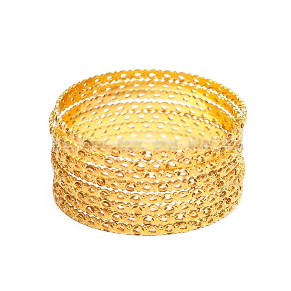Gold plated Bangles For Women-8 Pices