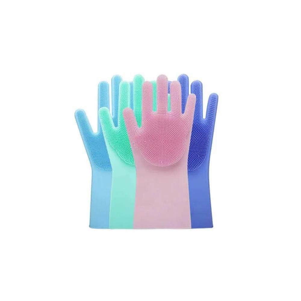 High quality silicone dish washing kitchen hand gloves