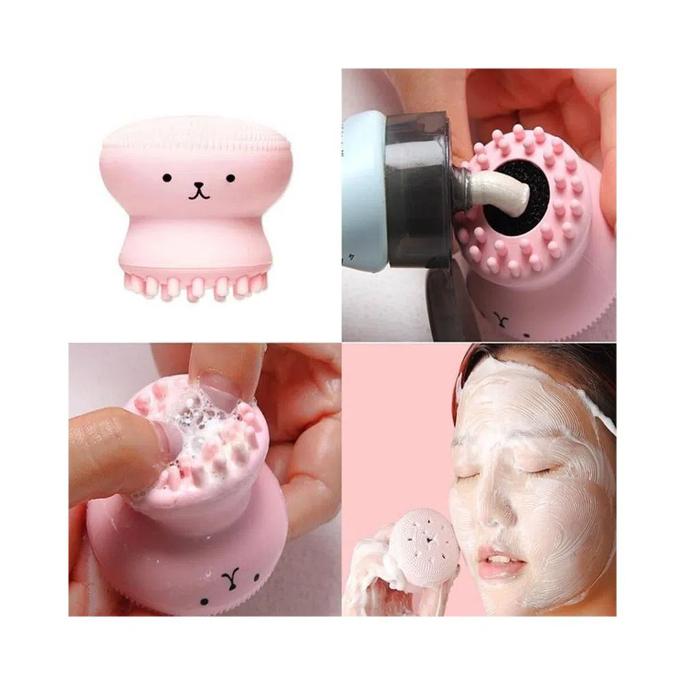 Silicone Facial Cleaning Brush For Limpiador Facial Octopus Shape ep Pore Exfoliating Cleansing Face Brushes Skin Care