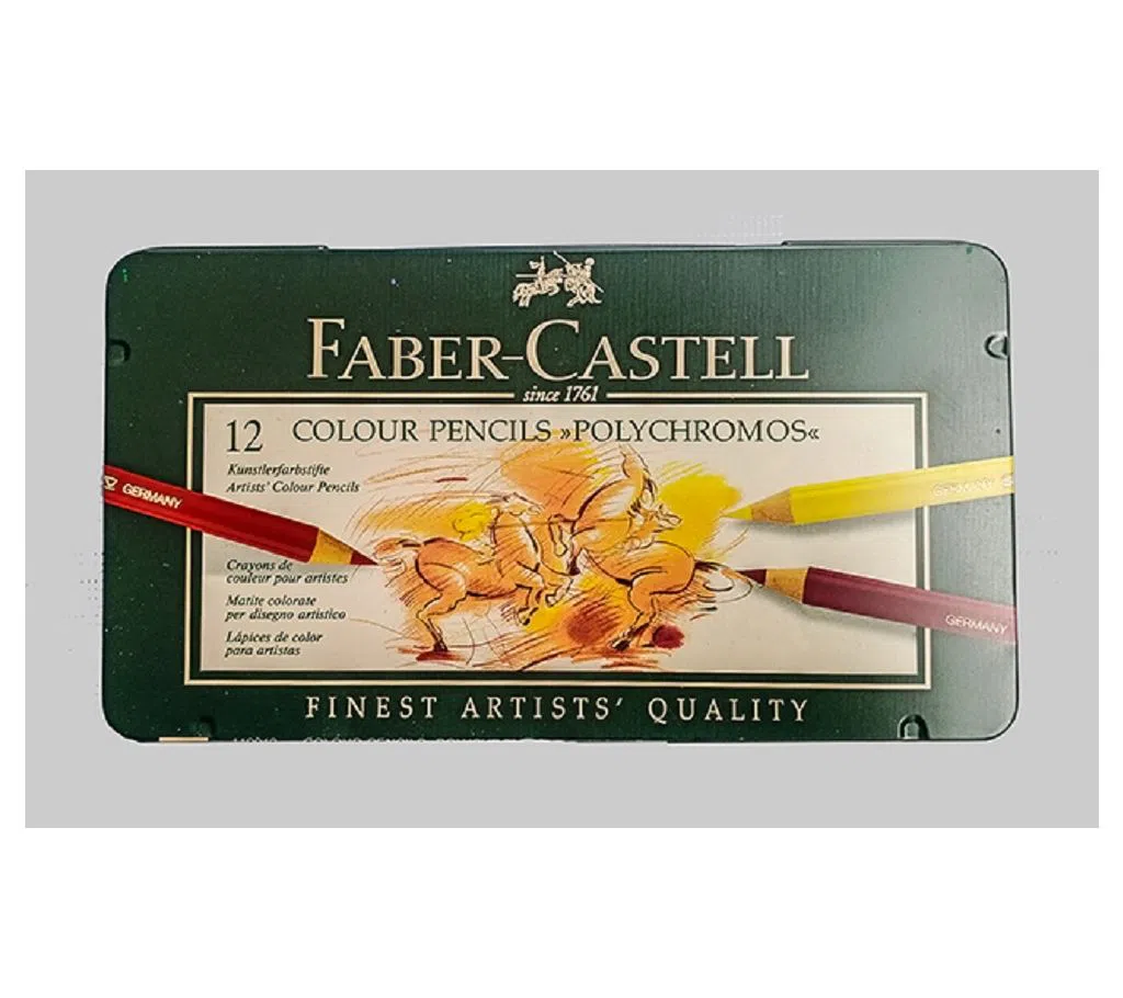 Faber Castell Polychromos colour pencil, tin of 12