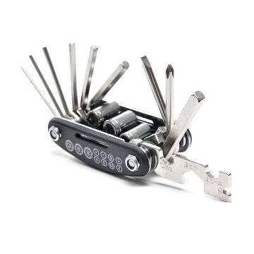 16 in 1 Bike Pocket Repair Tools Set Bicycle Multifunctional Tool Kit
