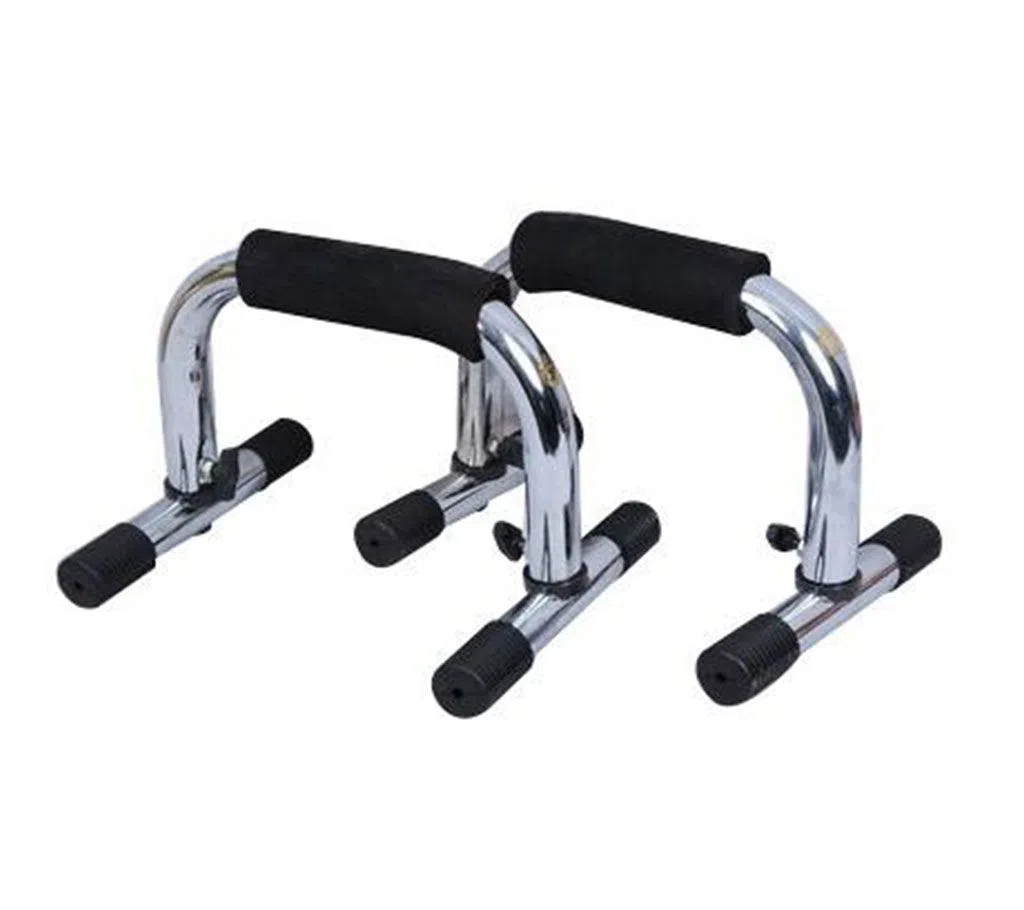 Combo Pack of 2 Pieces High Push Up Stand - Silver and Black