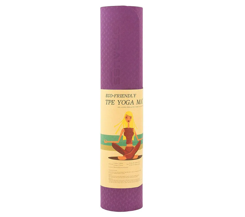 Eco Friendly Yoga Mat 8mm - Purple
