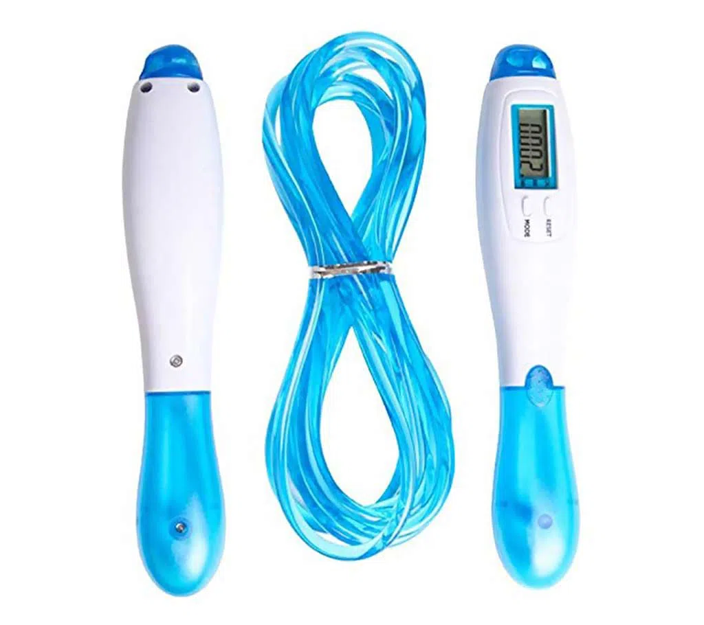 Counting Skipping Rope - Sky Blue and White