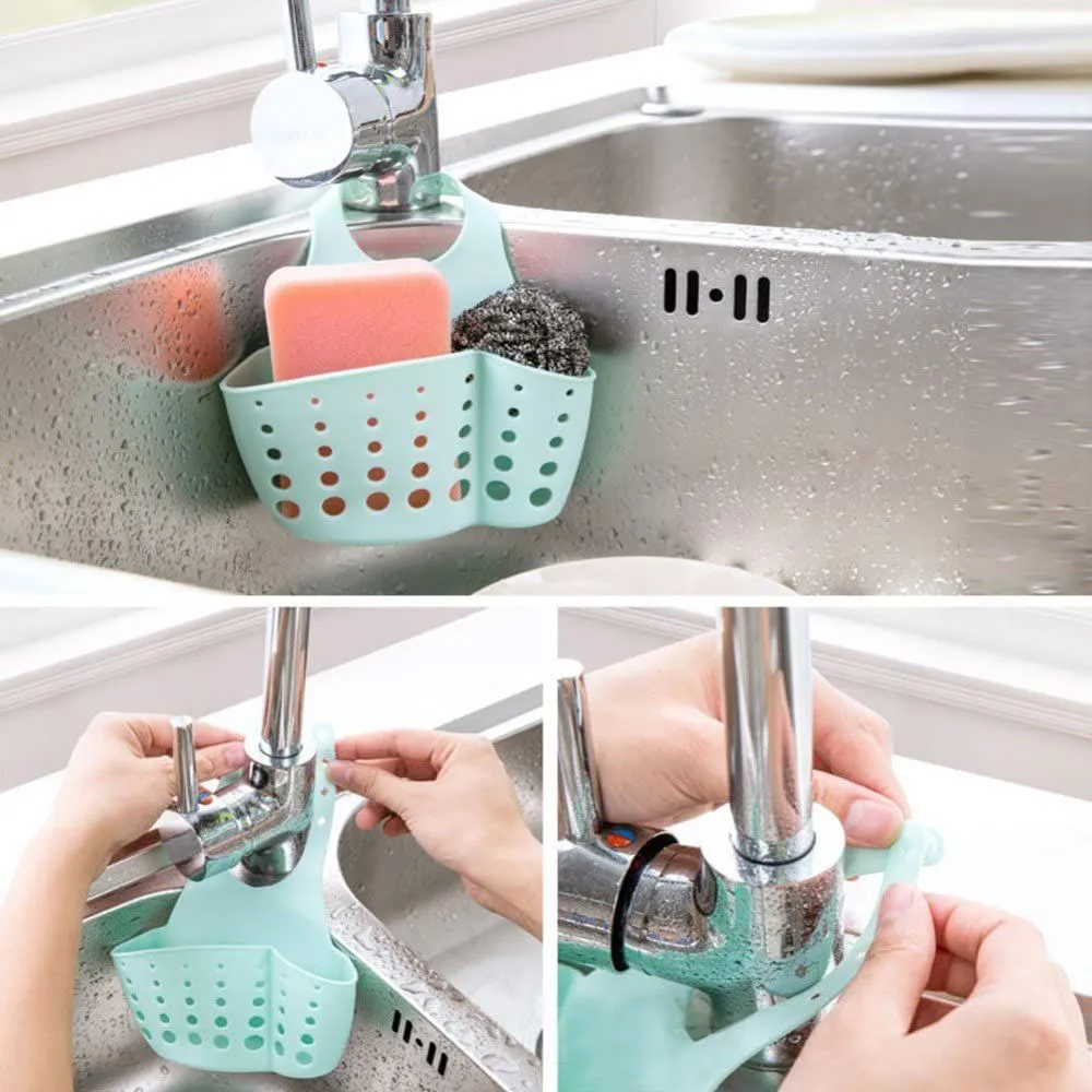 Sink Holder Bathroom Soap Hanging Water Laundry Basket