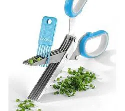 5 Blade Kitchen Scissors with Cleaner
