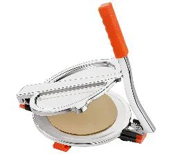 Stainless Steel Roti Maker/Puri Press - Silver and Red