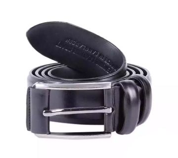 Black Artificial Leather Formal Belt for Men LC-345