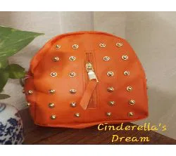 Baby Girl Cute Zipper Bag - Orange Color 