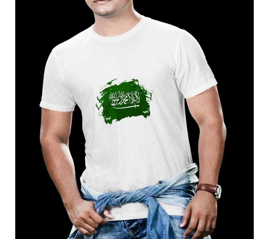 Mens half sleeve synthetic Polyester  Printed Summer T-shirt-Kalima 