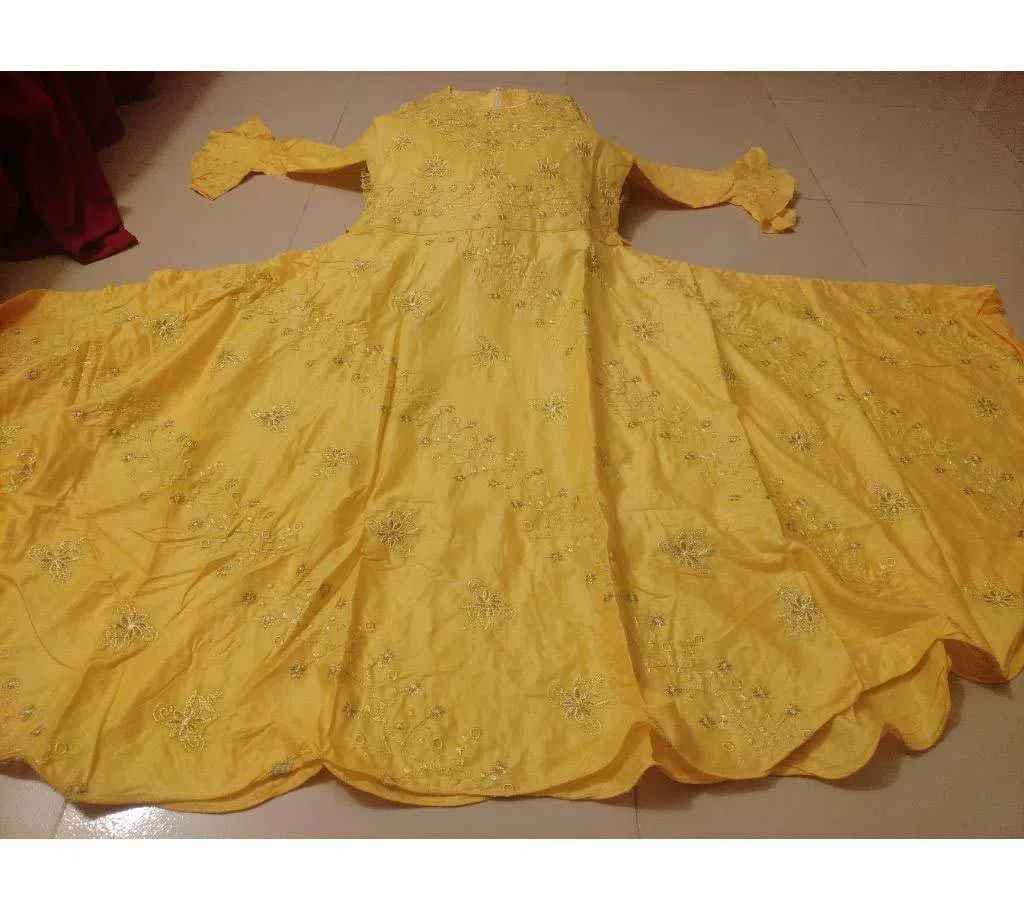 Gown for Baby Girls - Yellow