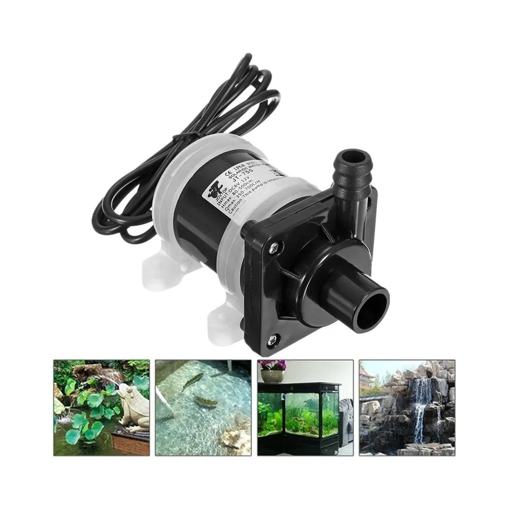 Water proof mini submersible pump and adapter 3 feet pipe and connector