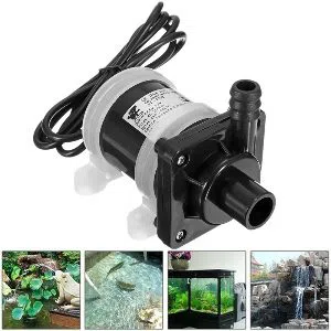Water proof mini submersible pump and adapter 3 feet pipe and connector
