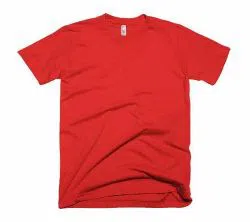 Half Sleeve cotton Tshirt for men-Red