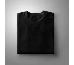 Half Sleeve cotton Tshirt for men- black