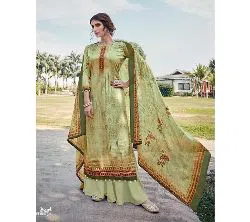 TANISHK FASHION BLAZE Unstitched Silk Salwar Kameez - D.NO.1008