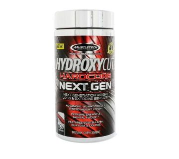 Hydroxycut Hardcore Weight Loss Supplement Next Gen-180 Capsules: USA