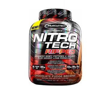 Nitro Tech Ripped, Ultimate Protein + Weight Loss -4 Lbs-USA