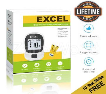 Blood Glucose Monitoring System-Excel 10 Test Strips Canada
